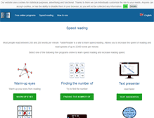 Tablet Screenshot of fasterreader.eu